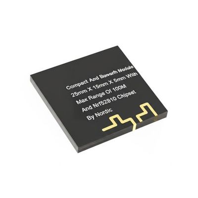 Módulo Bluetooth compacto y potente de 25 mm x 15 mm x 5 mm con alcance máximo de 100 m y chipset Nrf52810 de Nordic