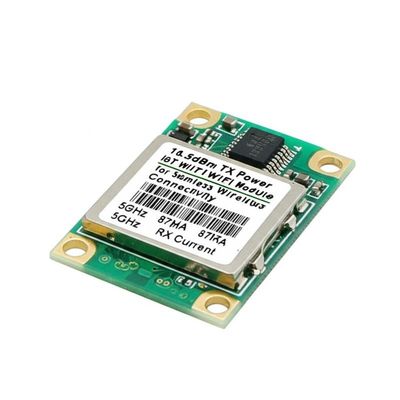 Módulo WiFi IoT con potencia de transmisión de 16.5dBm para conectividad inalámbrica sin interrupciones 2.4GHz 380mA Corriente TX 5GHz 87mA Corriente RX