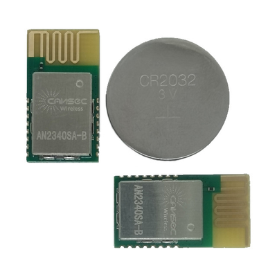 CANSEC AN2340 BLE 5.3 /ZigBee Multiprotocol de pequeño tamaño con baja energía en el comando Beacon personalizable CC2340