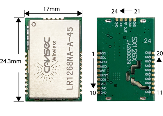 Ningún consumo Iot de Lora Wireless Module Low Power de la antena tamaño pequeño