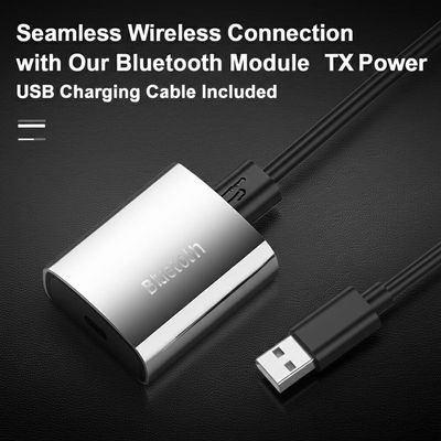 Conexión inalámbrica sin fisuras con nuestro módulo Bluetooth 8 dBm TX Power USB Cable de carga incluido