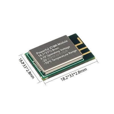 Módulo WiFi IoT potente 18.2*33*2.8mm 3.3V Voltado de funcionamiento -20 a 70°C Rango de temperatura