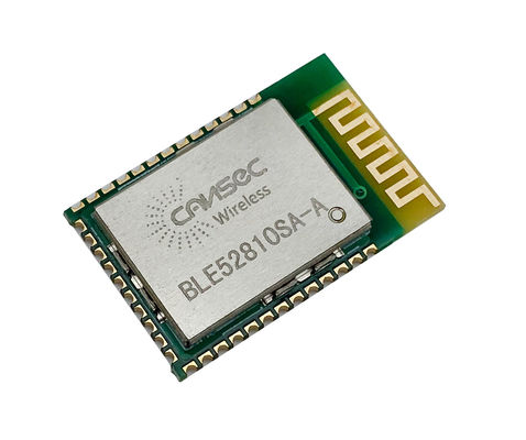 1.7v a 3.6v Modulo Bluetooth de baja potencia de hilo seguro y tiempo de ejecución protegido BLE52810SA-A